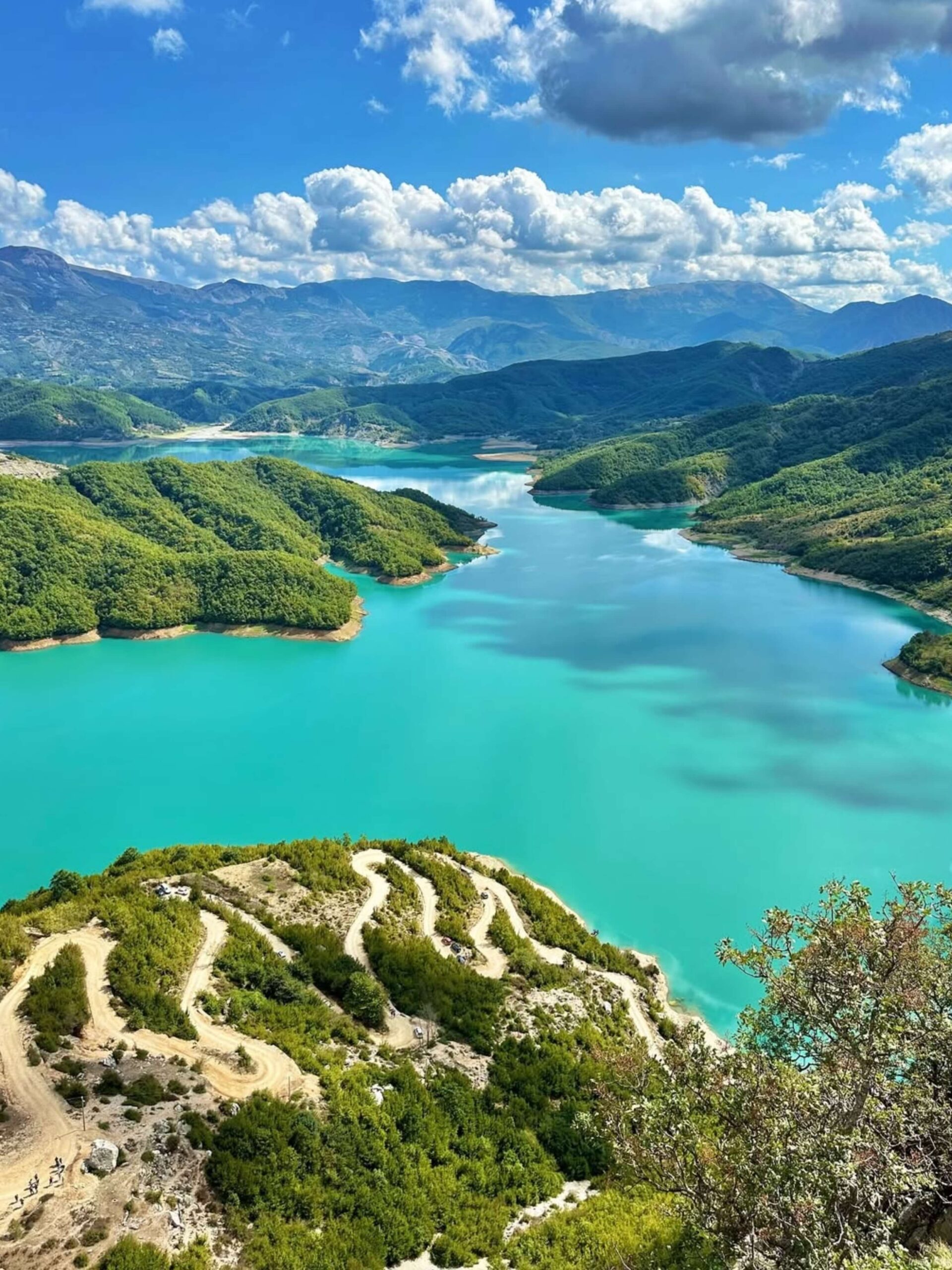 Bovilla Lake tour from Tirana group on the trail